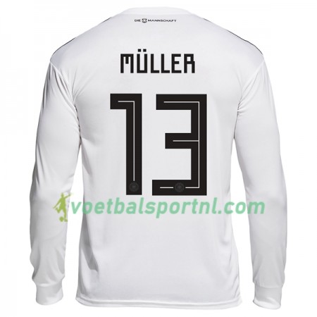 Duitsland Muller 13 Thuis Shirt WK voetbal 2018 L/S